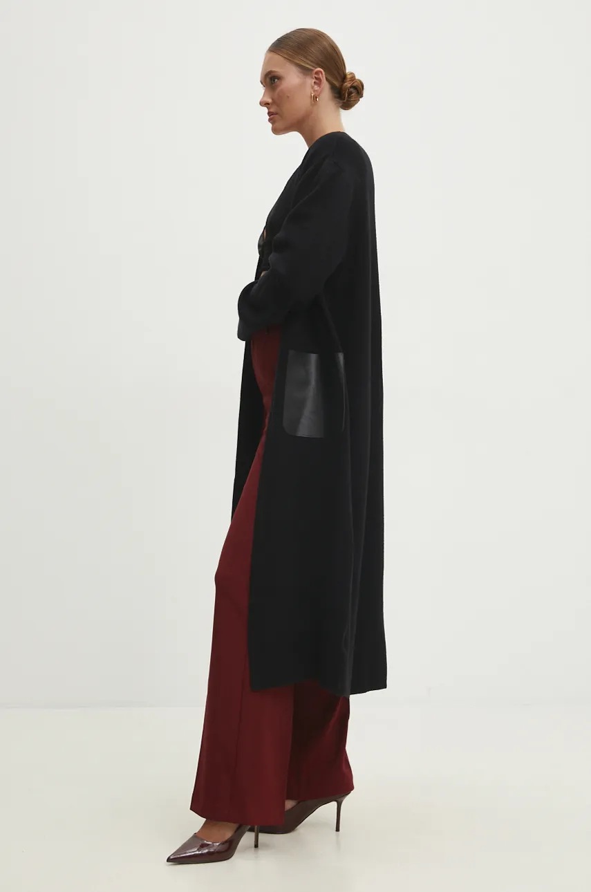 Answear Lab cardigan femei, culoarea negru