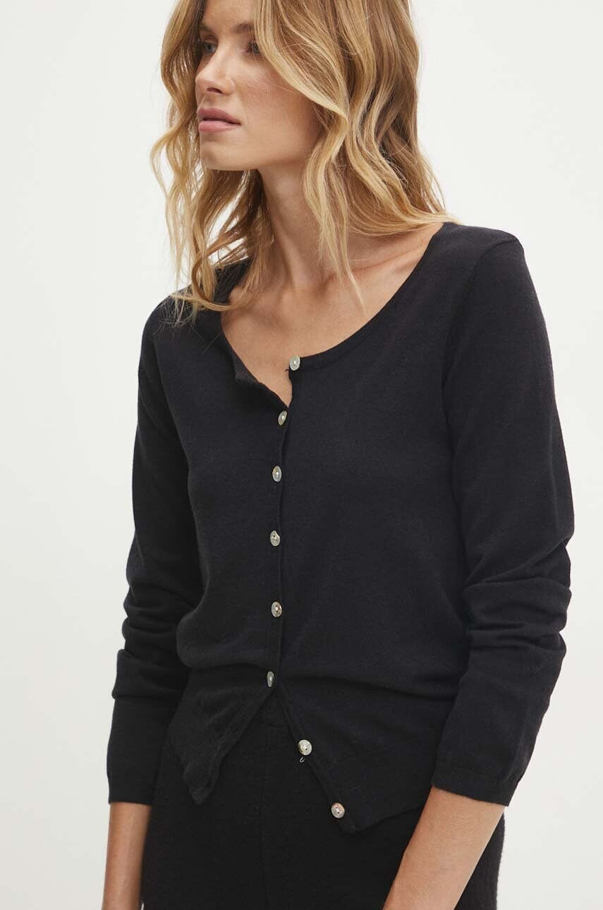 Answear Lab cardigan femei, culoarea negru, light Answear Lab cardigan femei, culoarea negru, light