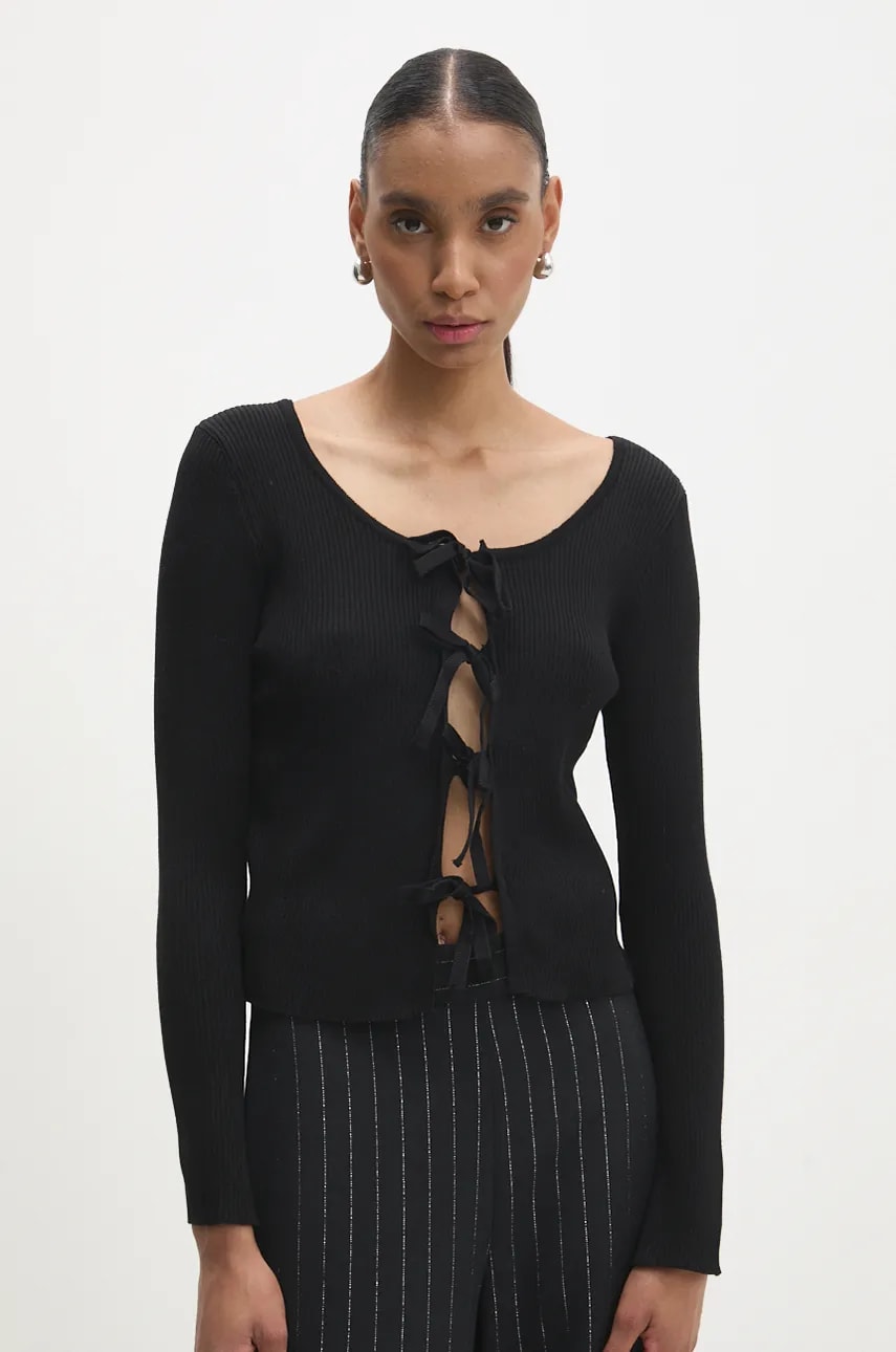 Answear Lab cardigan femei, culoarea negru, light Answear Lab cardigan femei, culoarea negru, light