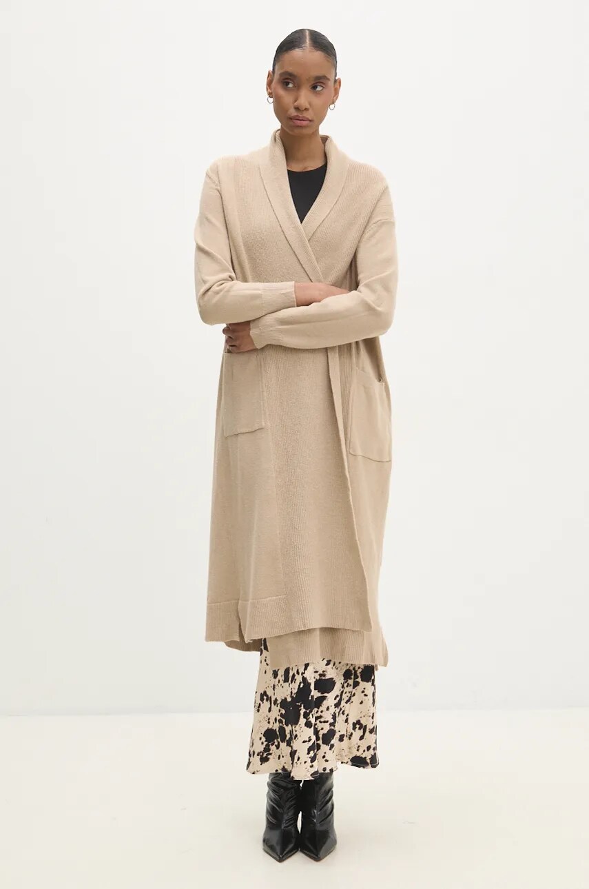 Answear Lab cardigan femei, culoarea maro Answear Lab cardigan femei, culoarea maro
