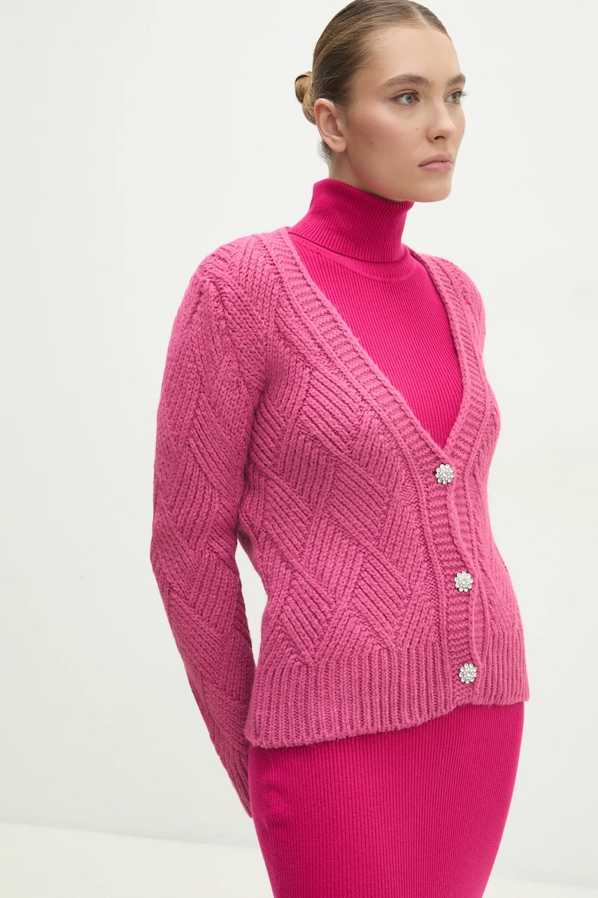 Answear Lab cardigan femei, culoarea roz Answear Lab cardigan femei, culoarea roz