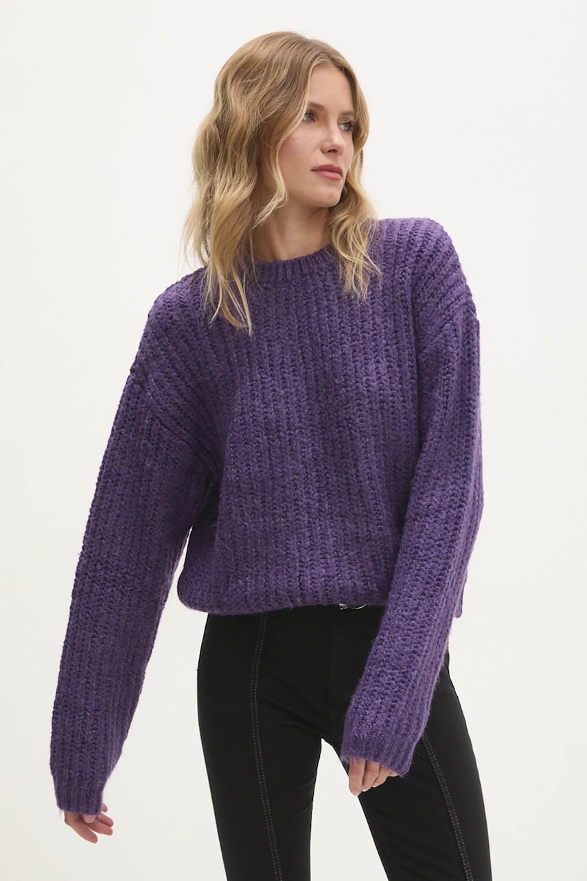 Answear Lab pulover femei, culoarea violet, călduros
