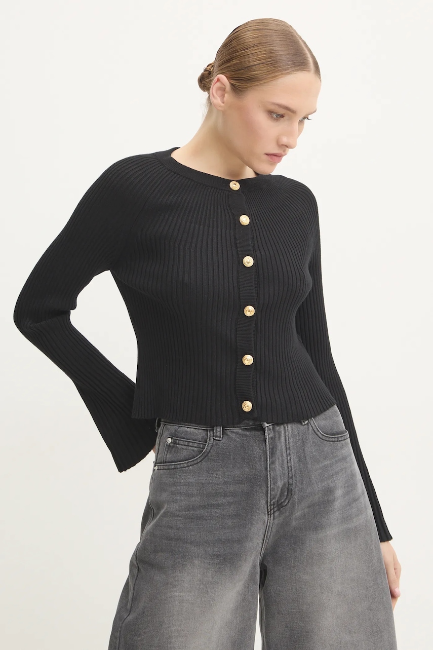 Answear Lab cardigan femei, culoarea negru, light