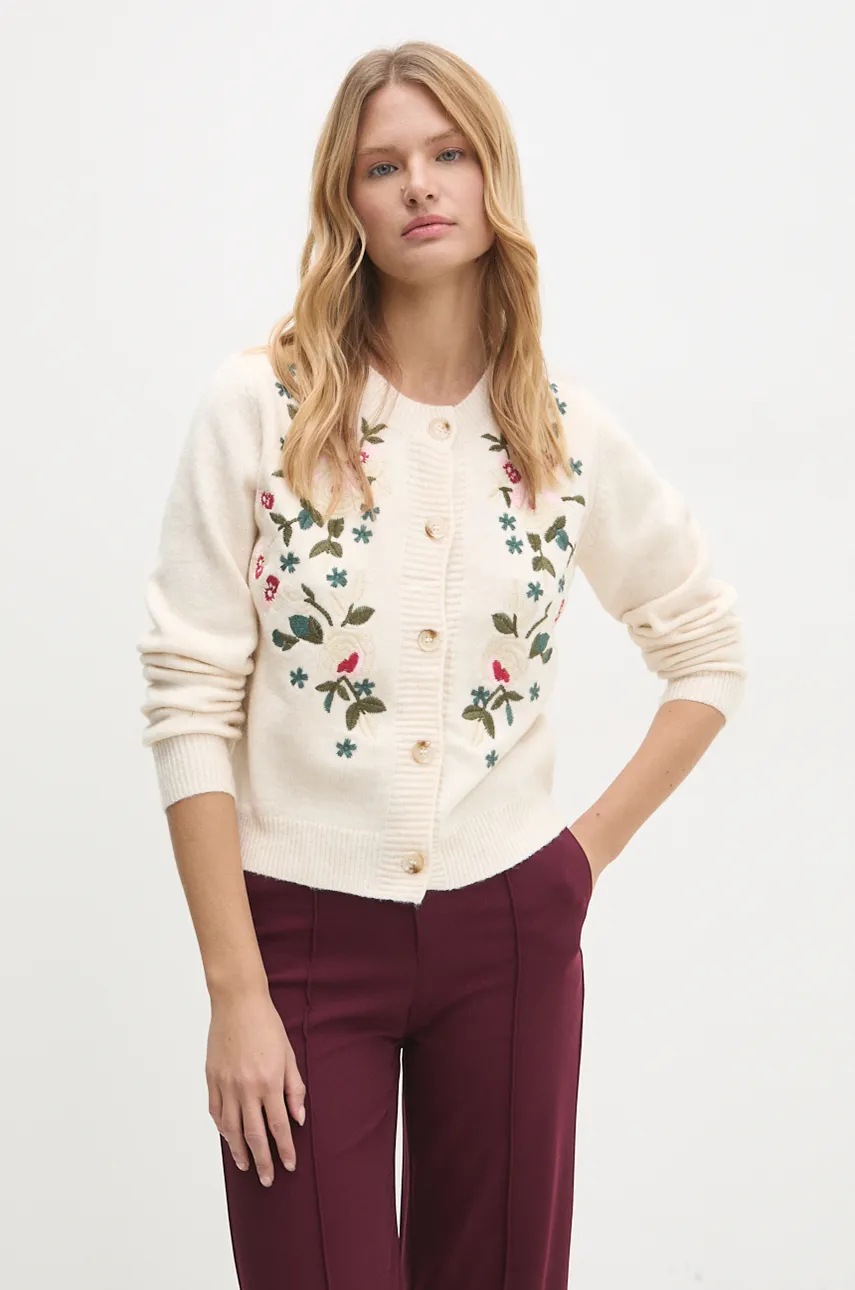 

Жилетка с вълна Answear Lab в бежово, Бежов