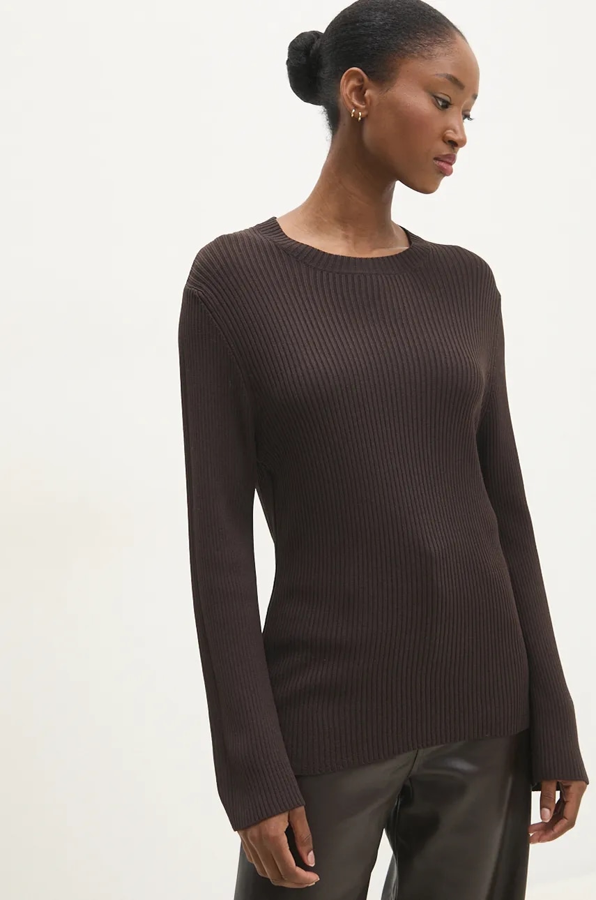 Answear Lab pulover femei, culoarea maro Answear Lab pulover femei, culoarea maro