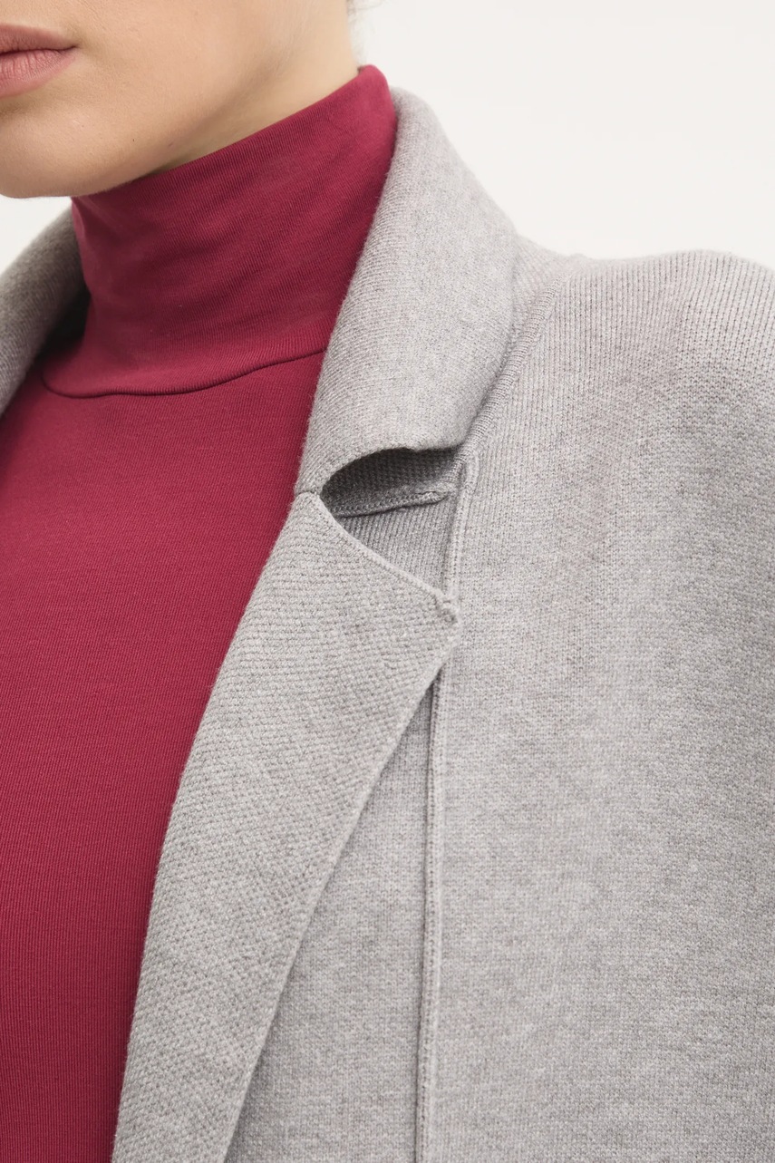 Πλεκτή ζακέτα Answear.LAB χρώμα: γκρι φωτογραφία