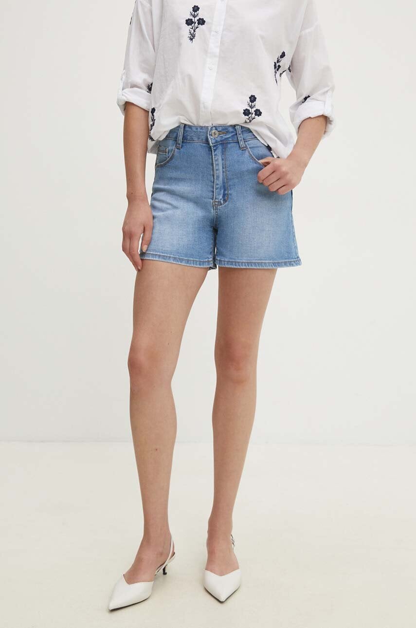 Levně Kraťasy Answear Lab dámské, hladké, high waist