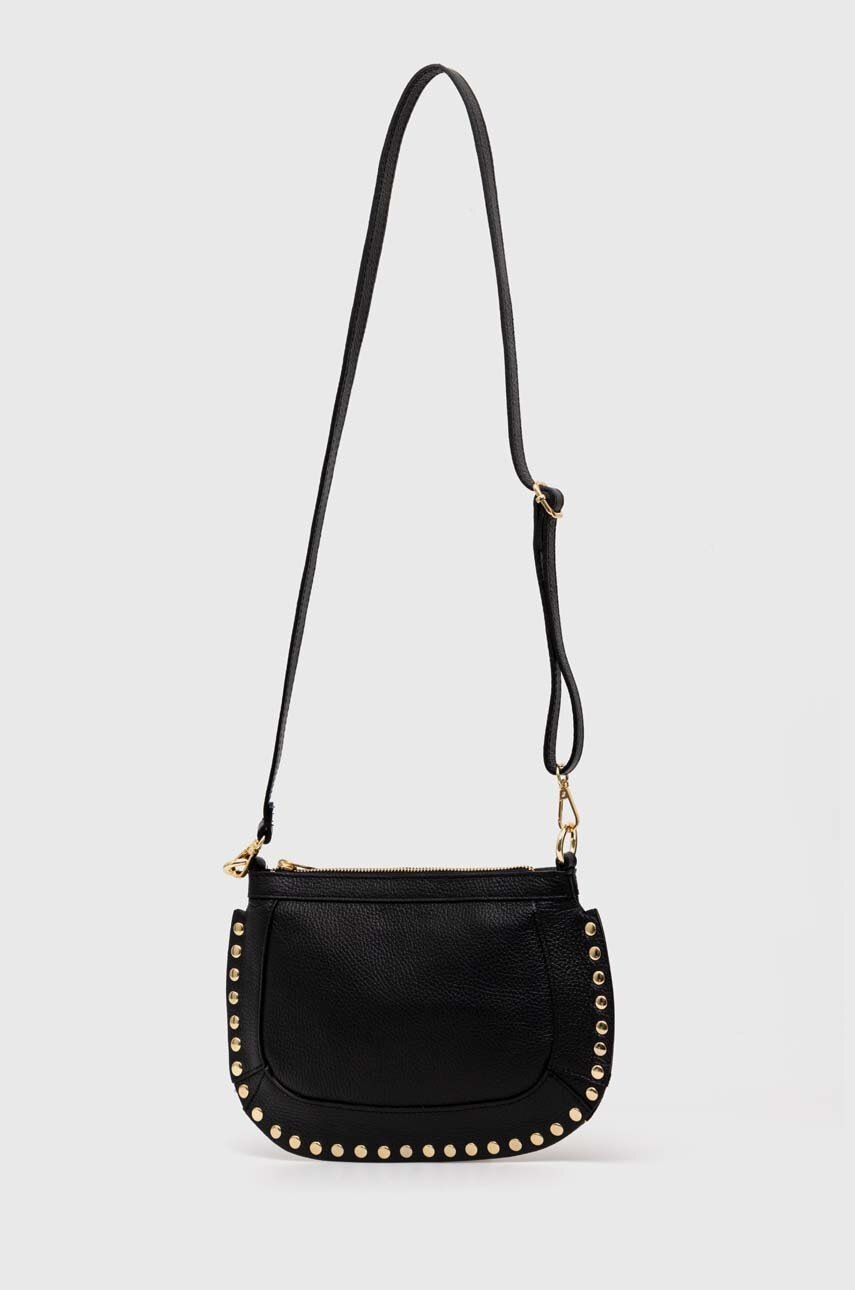 Δερμάτινη τσάντα Answear.LAB χρώμα: μαύρο φωτογραφία