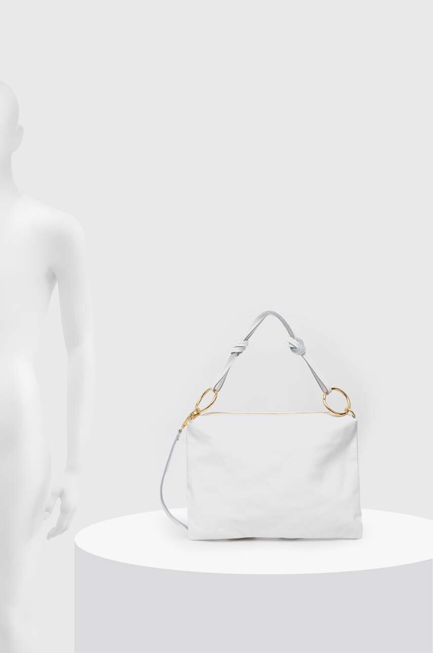 Δερμάτινη τσάντα Answear.LAB χρώμα: άσπρο φωτογραφία