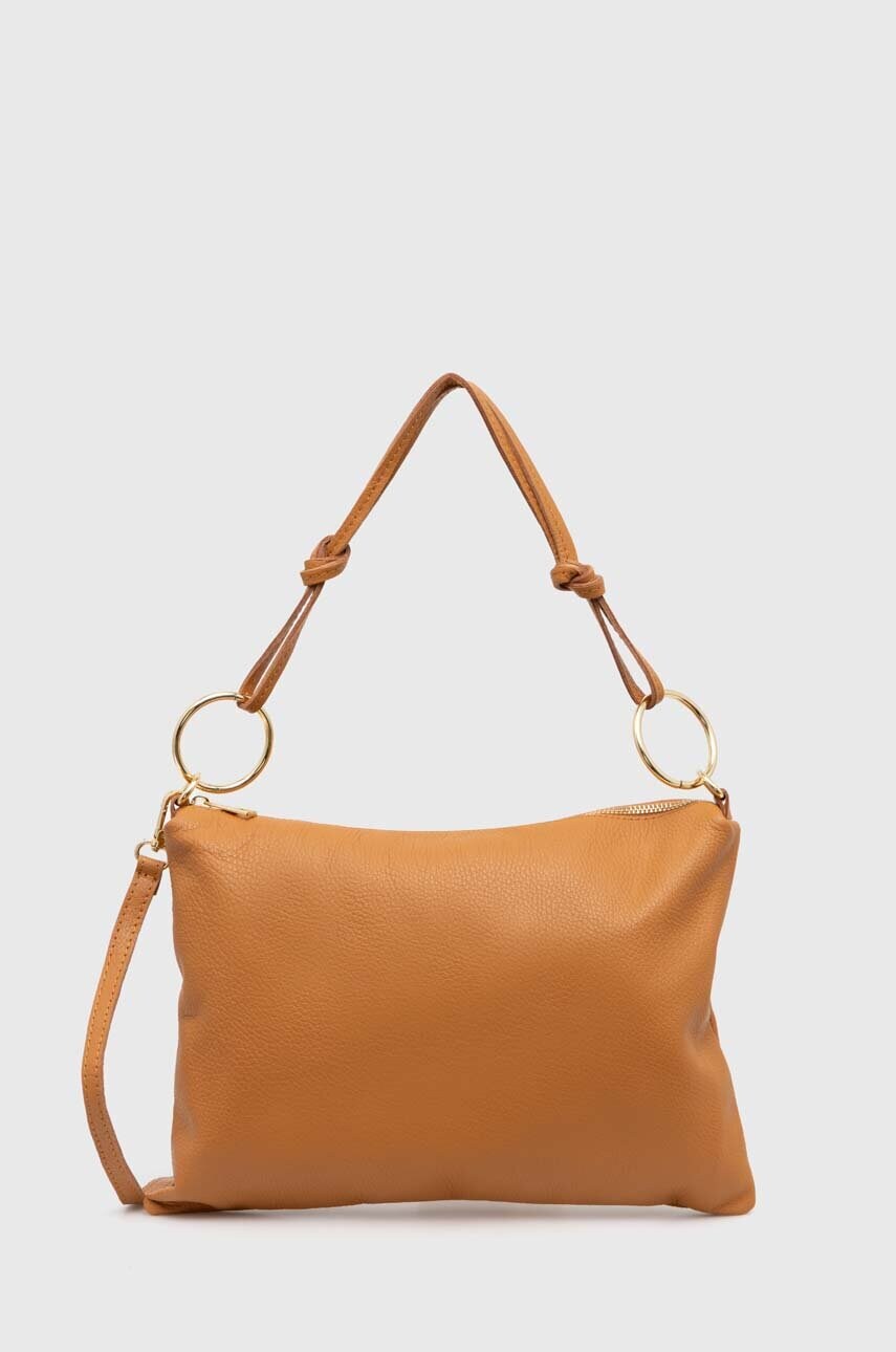 Answear Lab poseta de piele culoarea maro