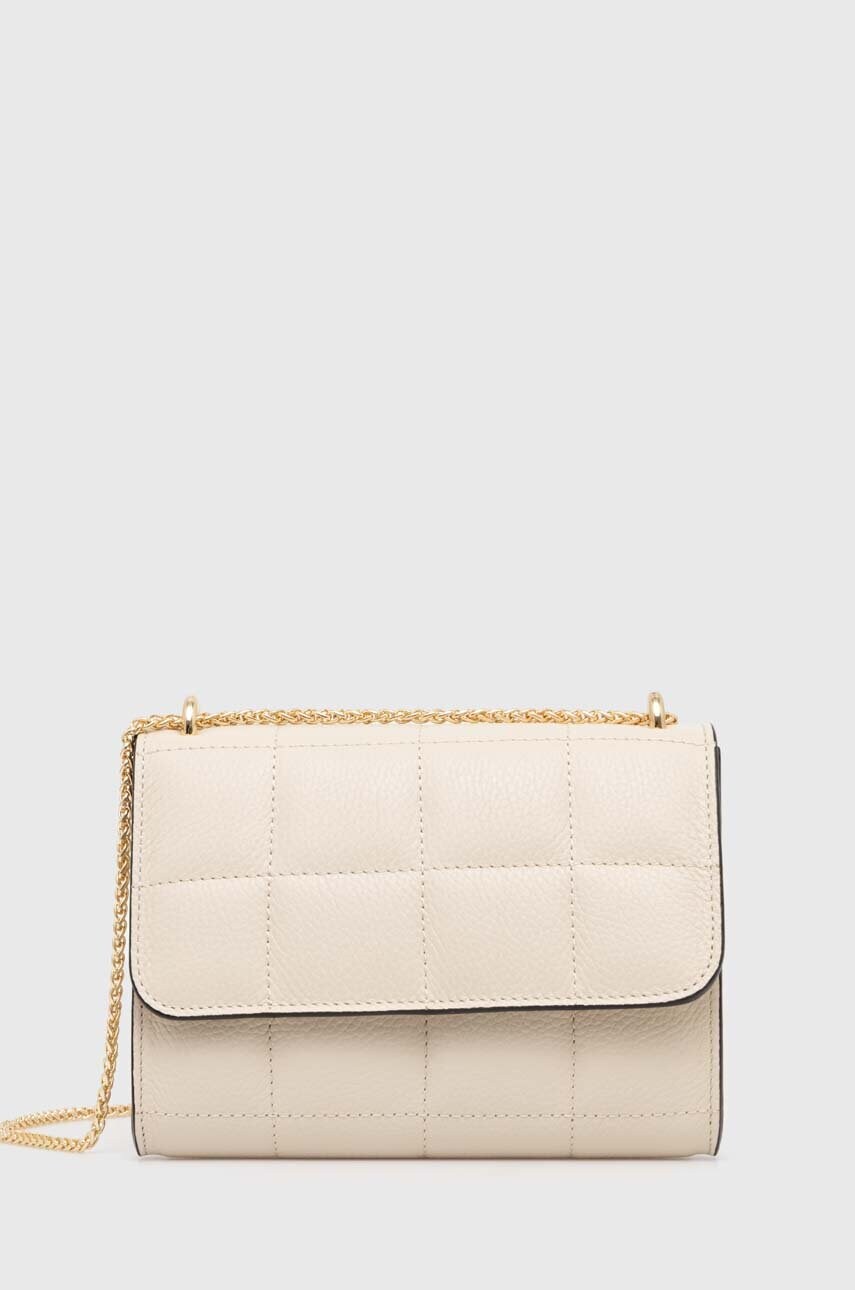 Answear Lab poseta de piele culoarea bej