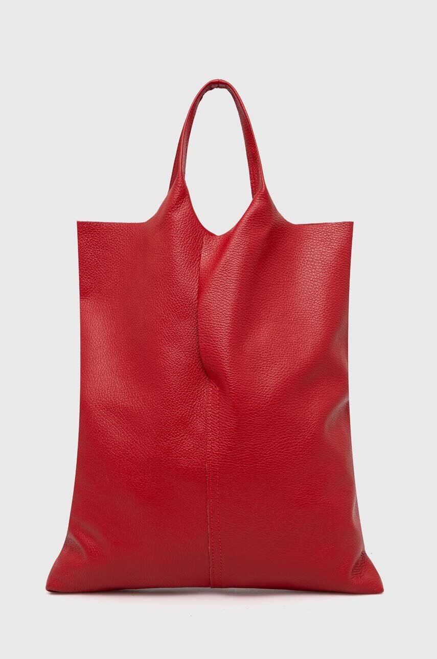 

Кожена чанта Answear Lab в червено, Червен