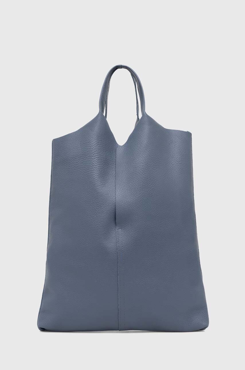 

Кожена чанта Answear Lab в синьо, Син