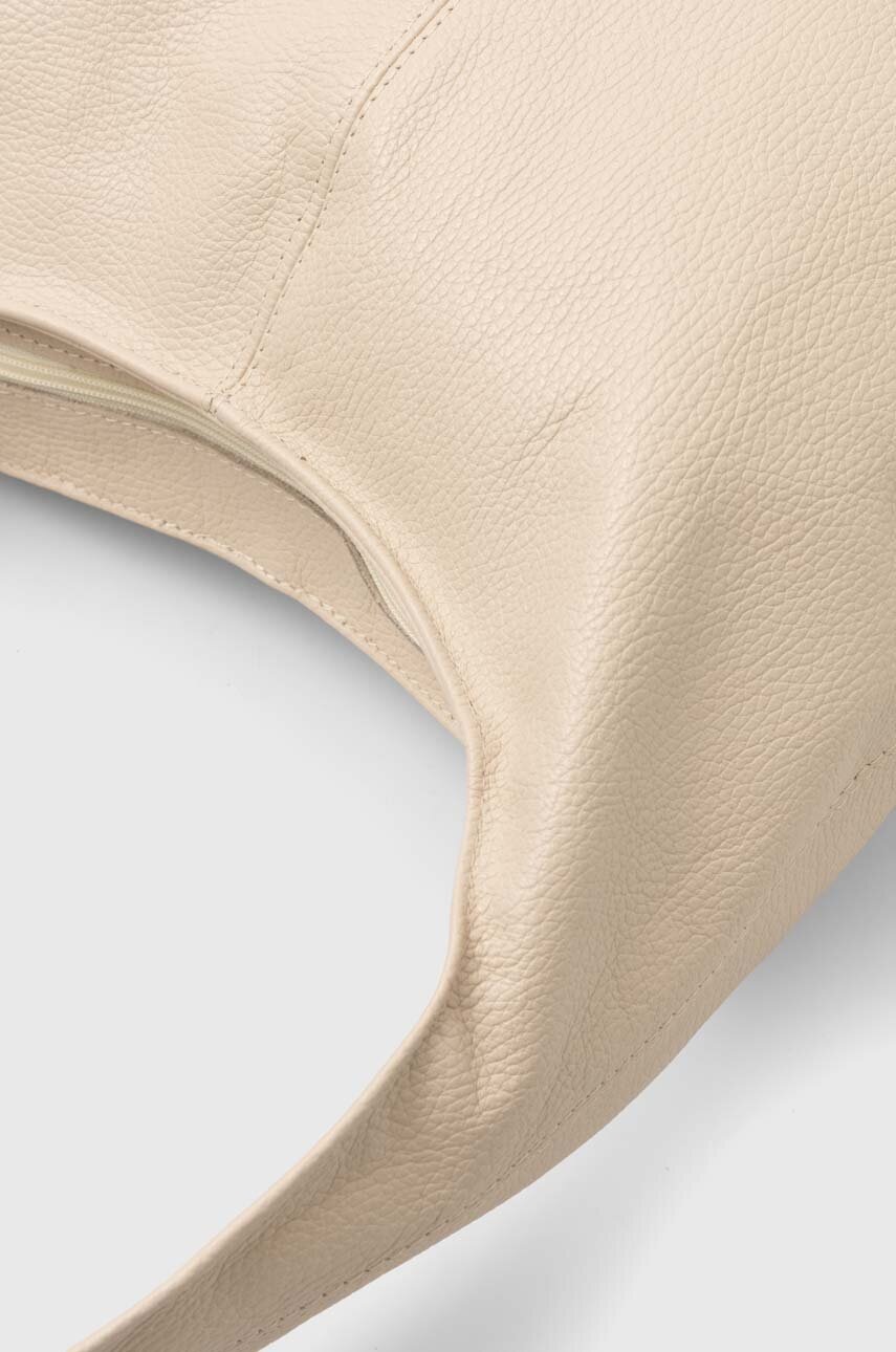 Δερμάτινη τσάντα Answear.LAB χρώμα: μπεζ φωτογραφία