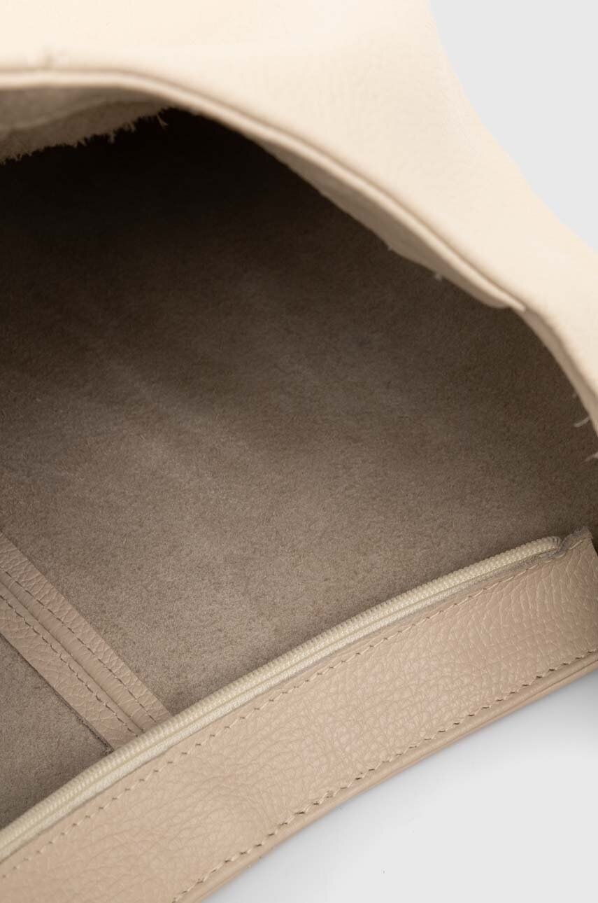 Δερμάτινη τσάντα Answear.LAB χρώμα: μπεζ φωτογραφία