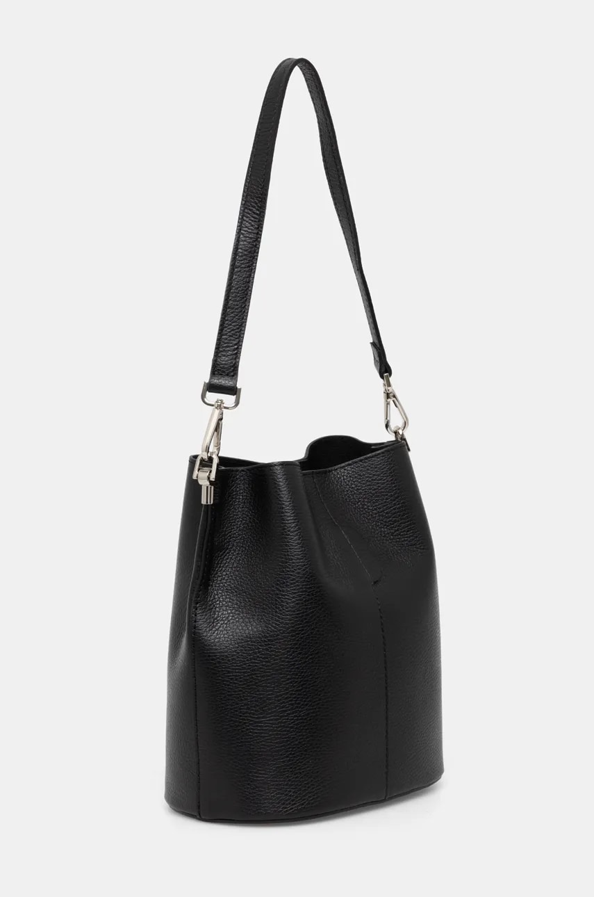 Кожаная сумочка Answear.LAB цвет чёрный Кожаная сумочка Answear.LAB цвет чёрный