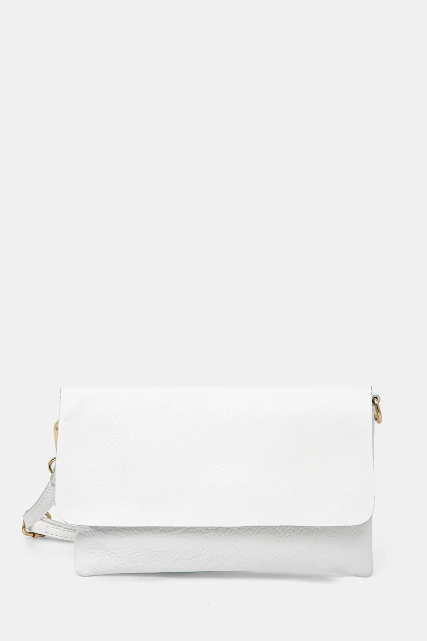 Answear Lab poseta de piele culoarea alb - 0 | YEO