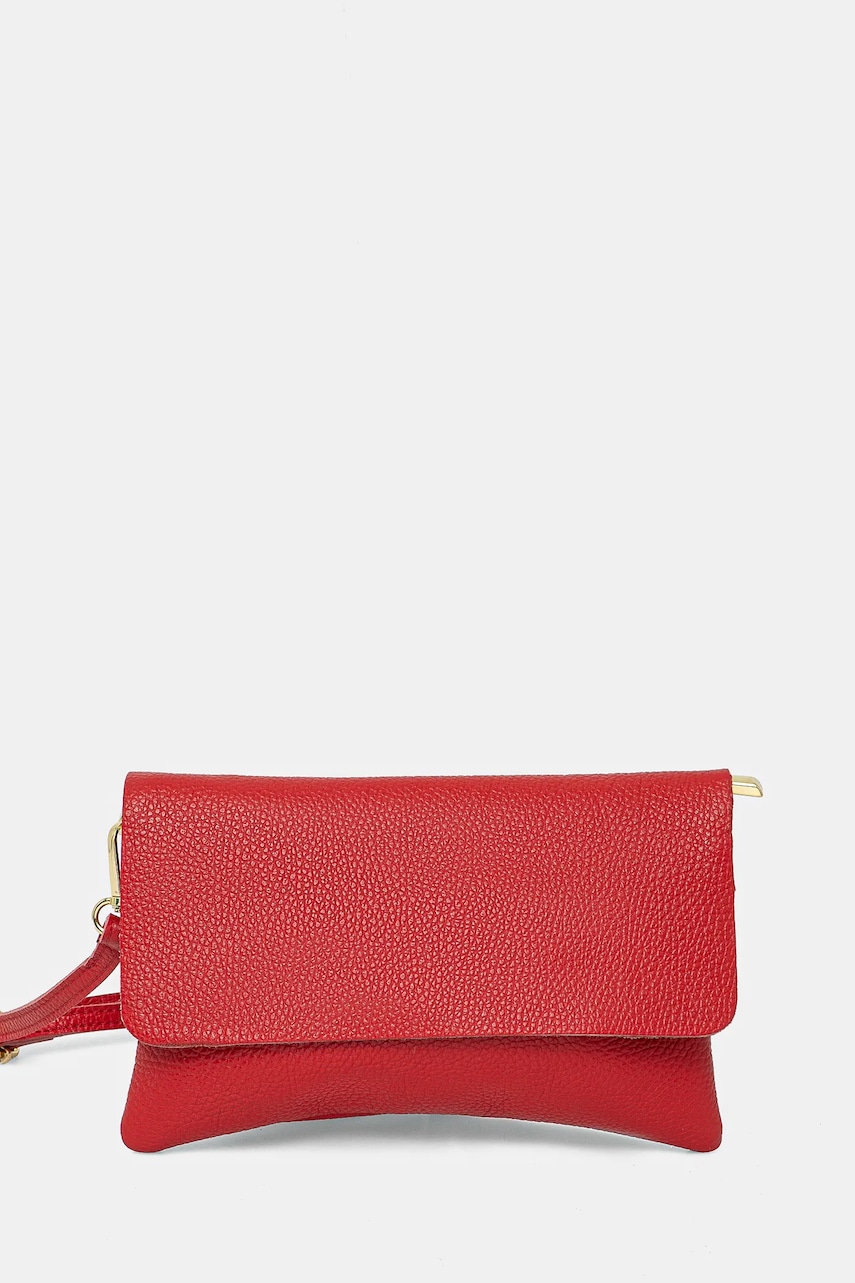 Answear Lab poseta de piele culoarea rosu - 0 | YEO