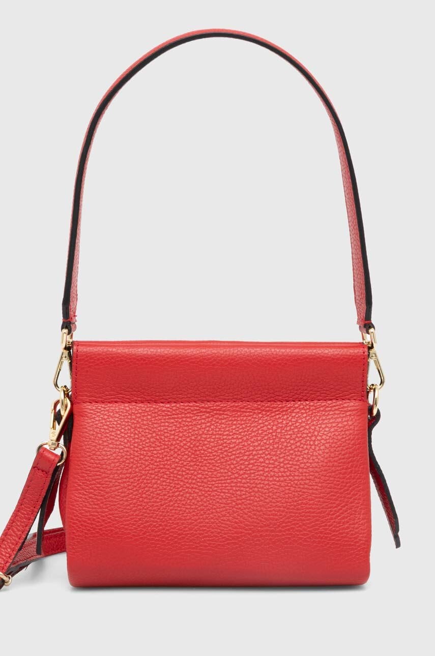 Answear Lab poseta de piele culoarea rosu