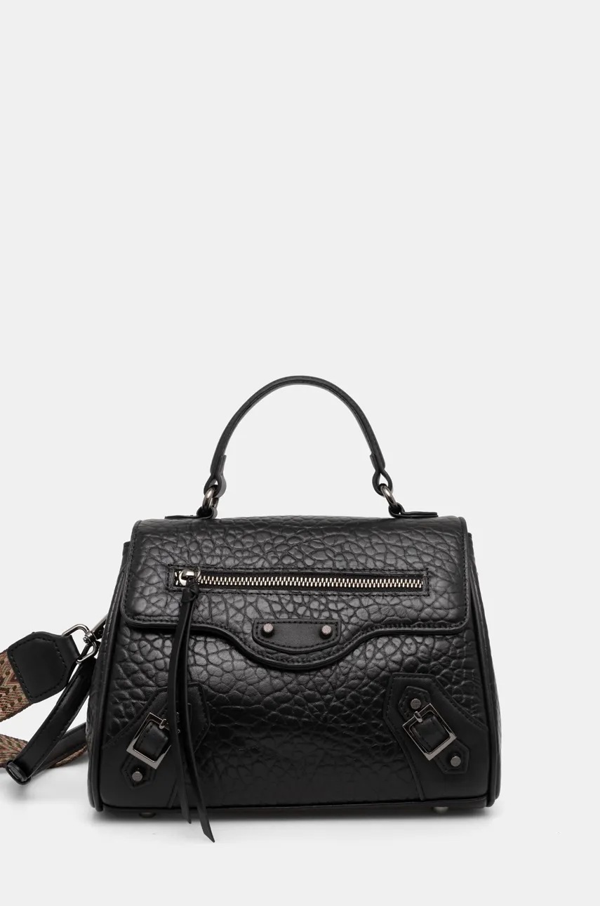 

Кожена чанта Answear Lab в черно, Черен