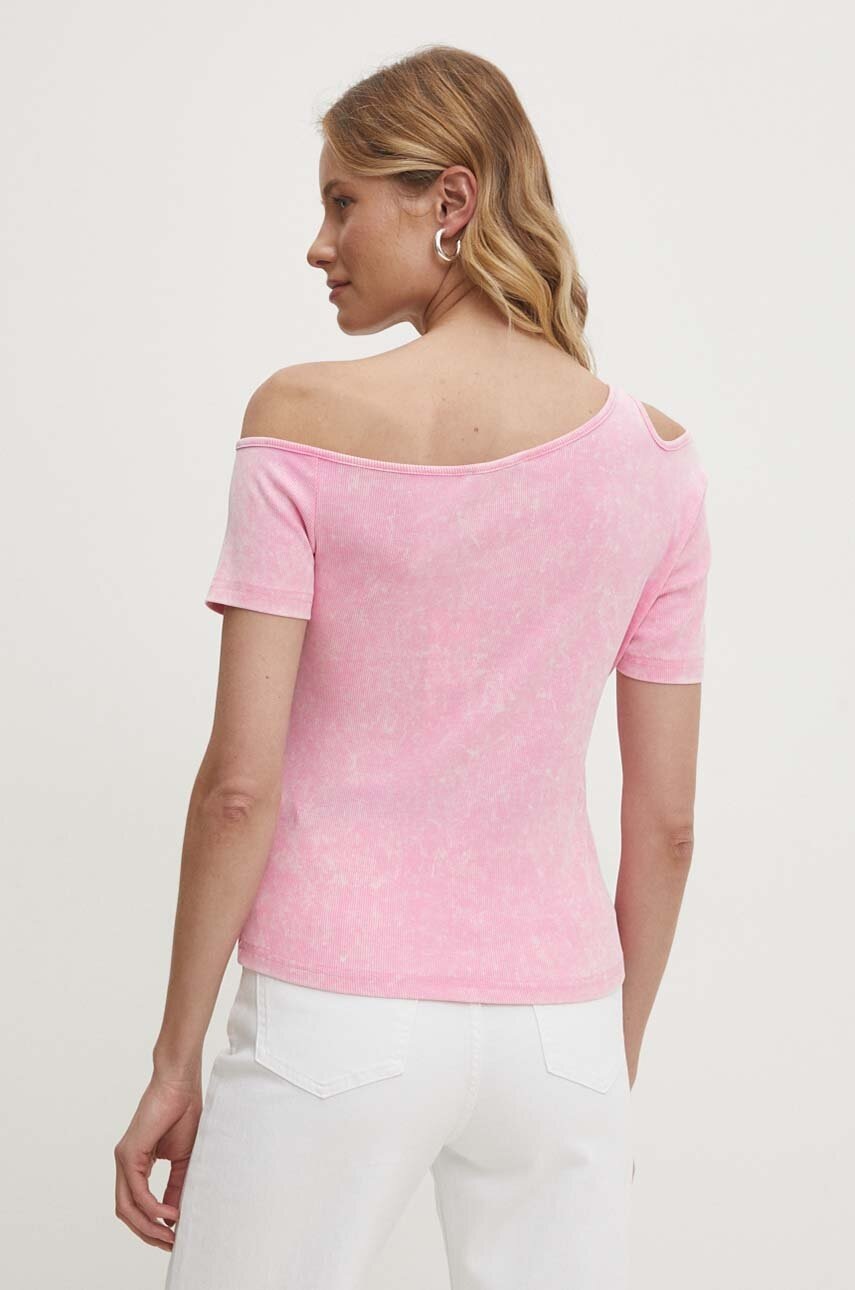 Μπλουζάκι Answear.LAB χρώμα: ροζ φωτογραφία