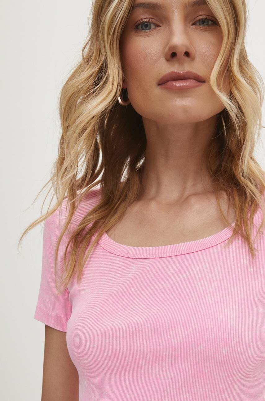 Answear Lab tricou femei, culoarea roz