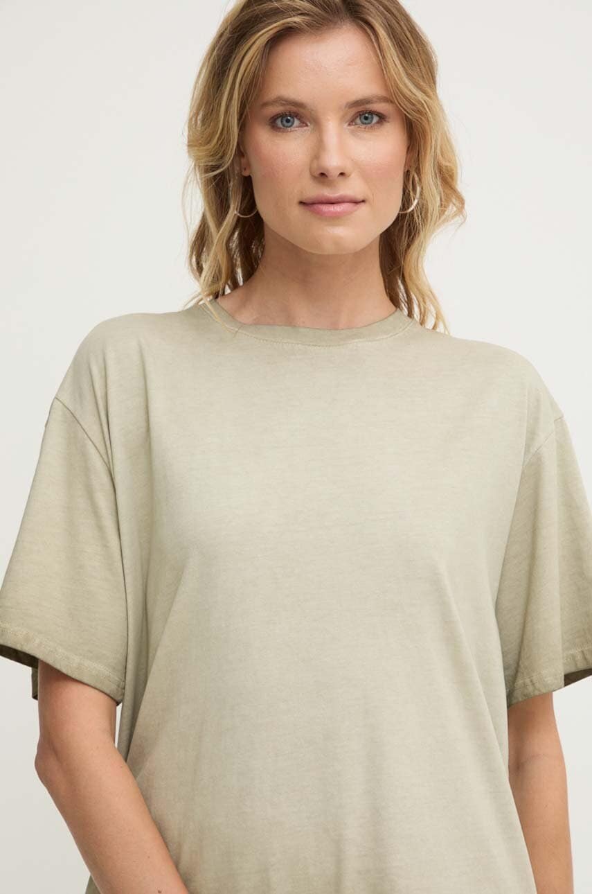 Answear Lab tricou din bumbac femei, culoarea verde