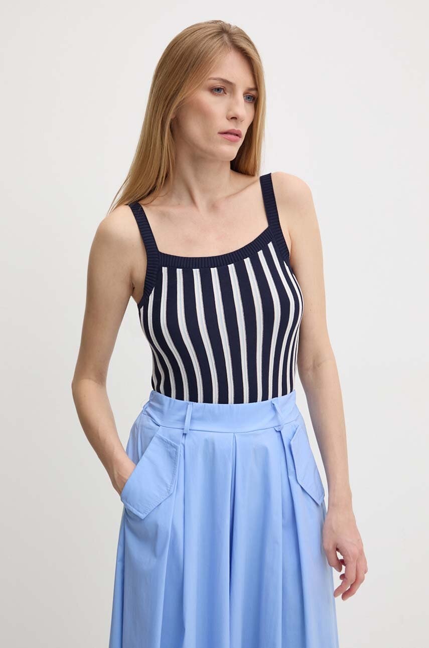 Answear Lab top femei, culoarea albastru marin Answear Lab top femei, culoarea albastru marin