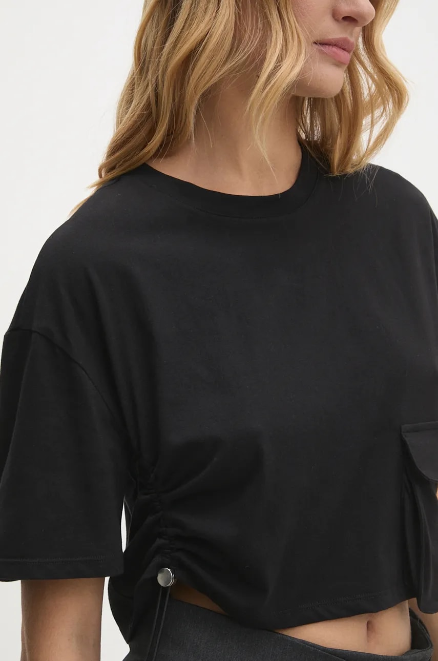 Answear Lab tricou din bumbac femei, culoarea negru Answear Lab tricou din bumbac femei, culoarea negru
