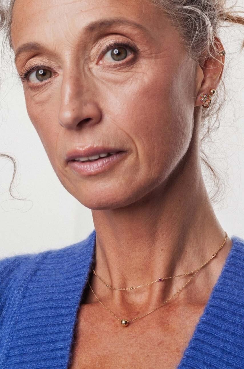 Κολιέ από επιχρυσωμένο ασήμι ANIA KRUK Oval φωτογραφία