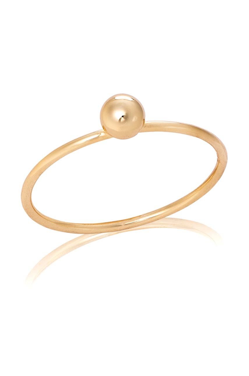 ANIA KRUK pierścionek ze srebra pokrytego złotem Oval