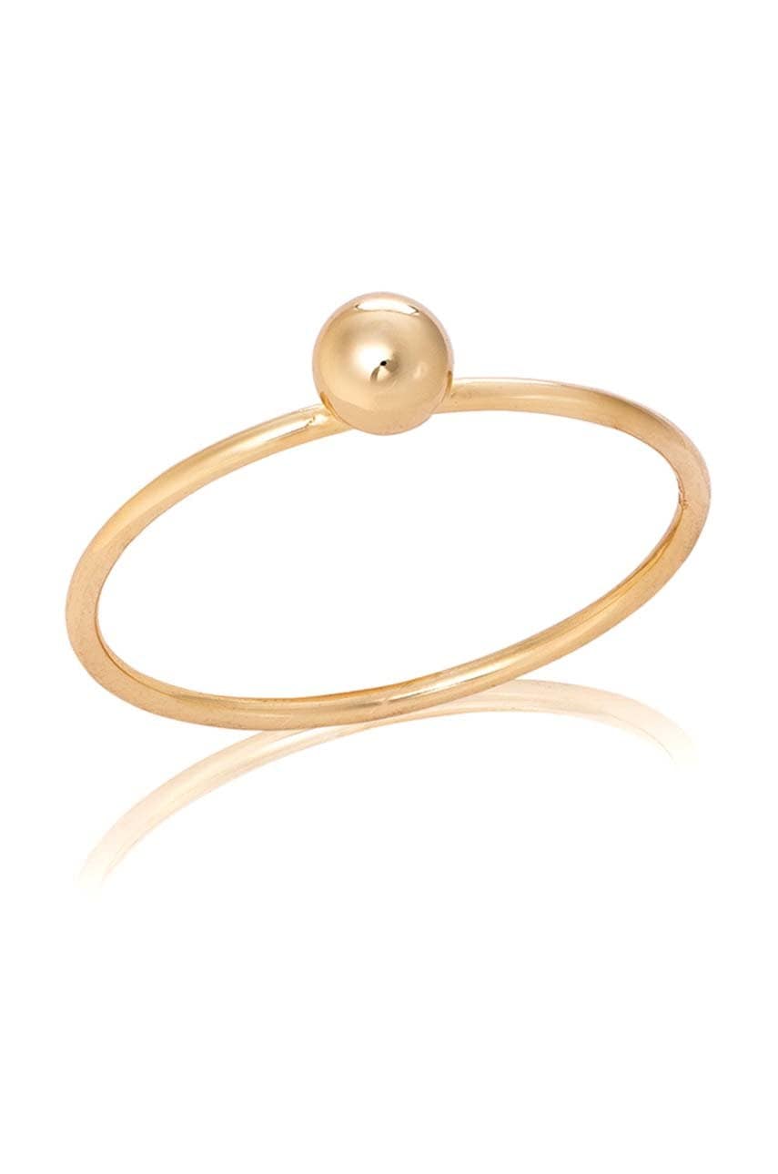 ANIA KRUK pierścionek ze srebra pokrytego złotem Oval