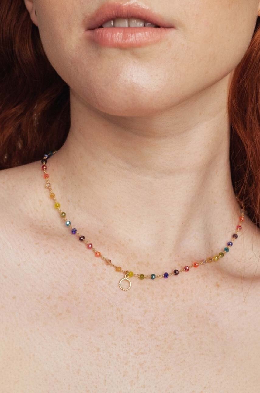 Κολιέ από επιχρυσωμένο ασήμι ANIA KRUK Summer φωτογραφία