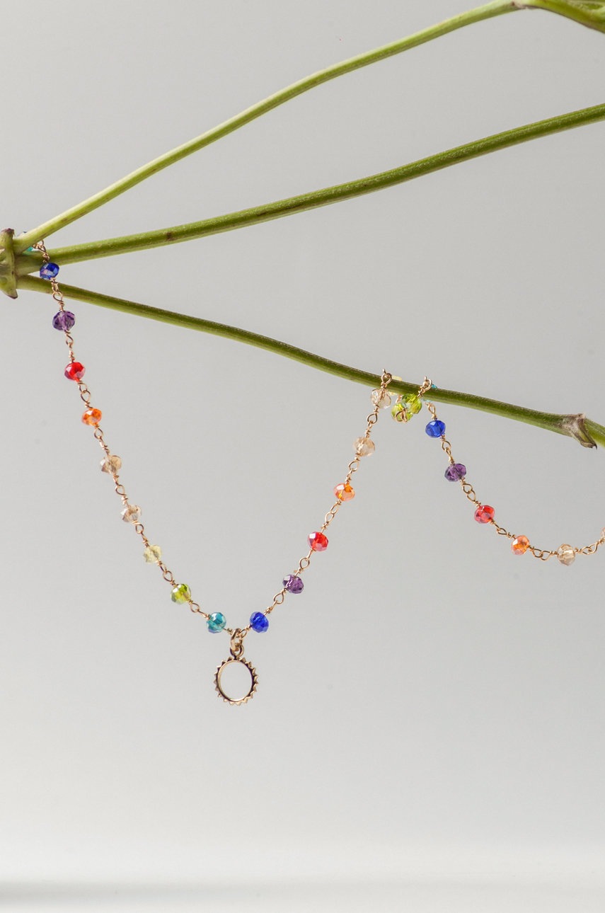 Κολιέ από επιχρυσωμένο ασήμι ANIA KRUK Summer φωτογραφία