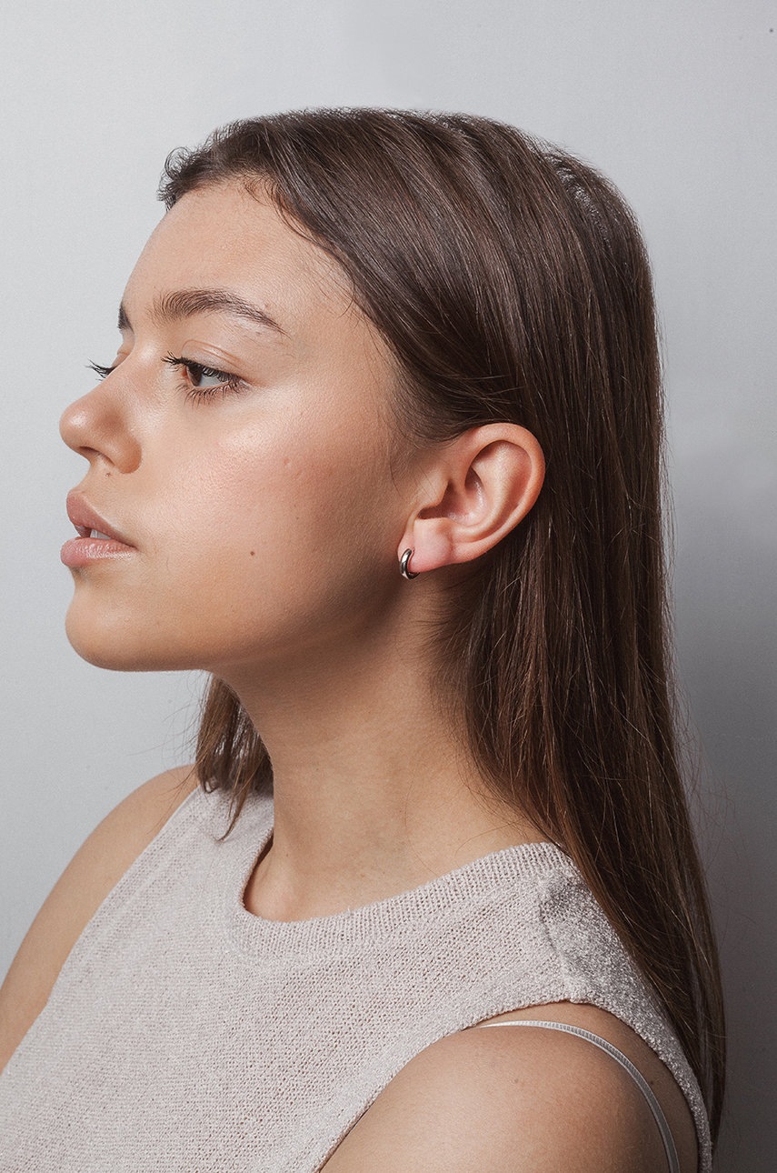 Ασημένια σκουλαρίκια ANIA KRUK Trendy φωτογραφία