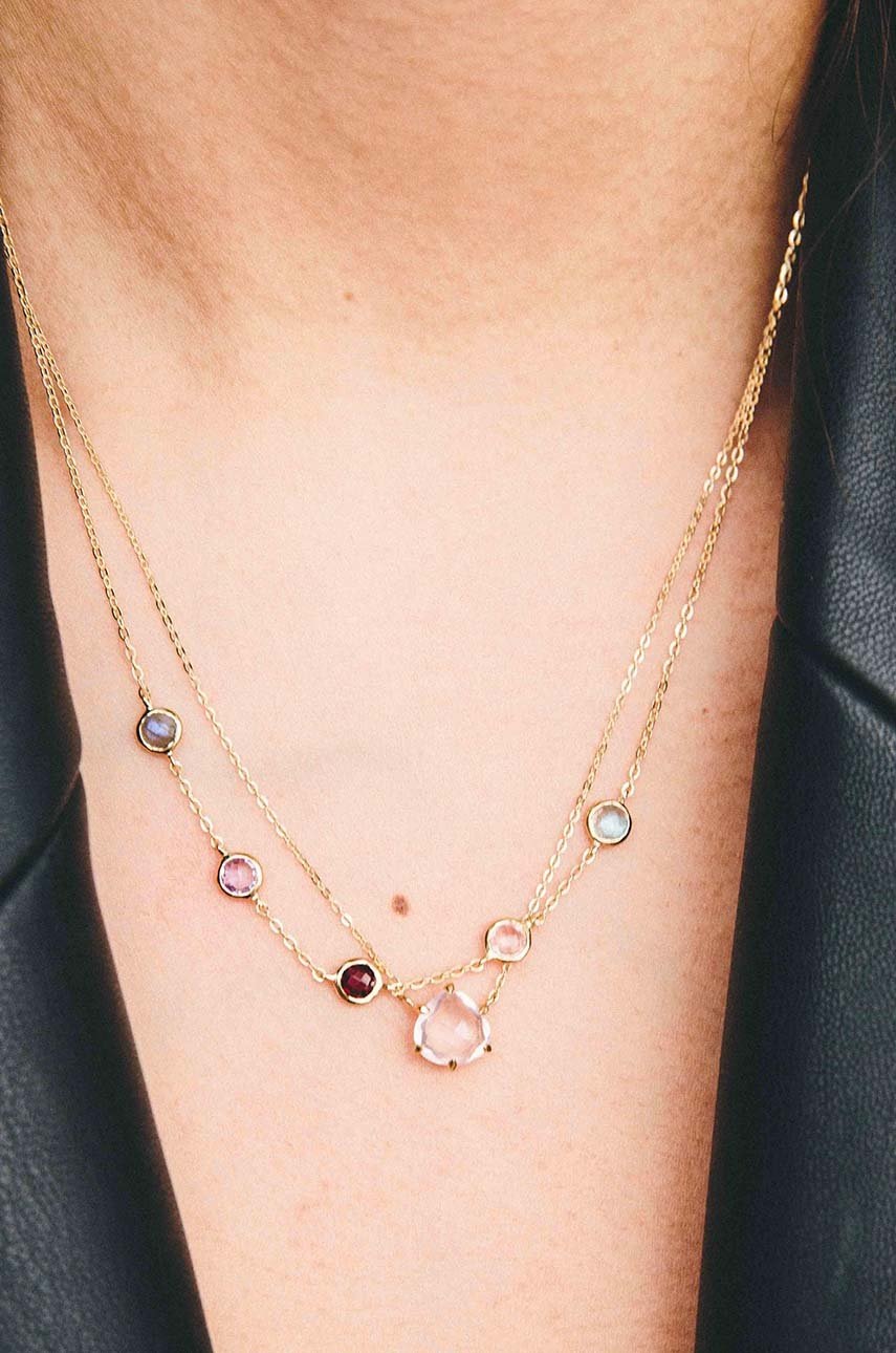 Κολιέ από επιχρυσωμένο ασήμι ANIA KRUK Duo SOPNN0570Z φωτογραφία