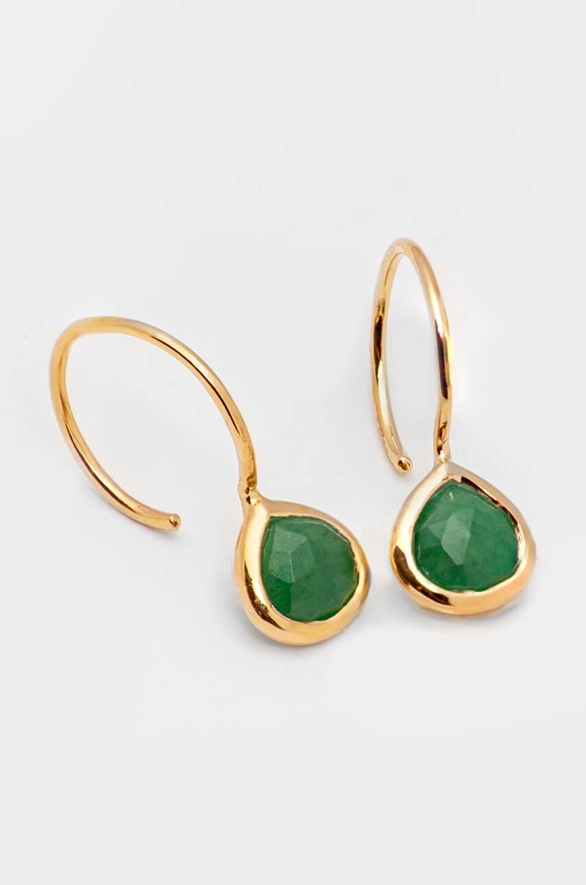 Ασημένια επιχρυσωμένα σκουλαρίκια ANIA KRUK DUO φωτογραφία