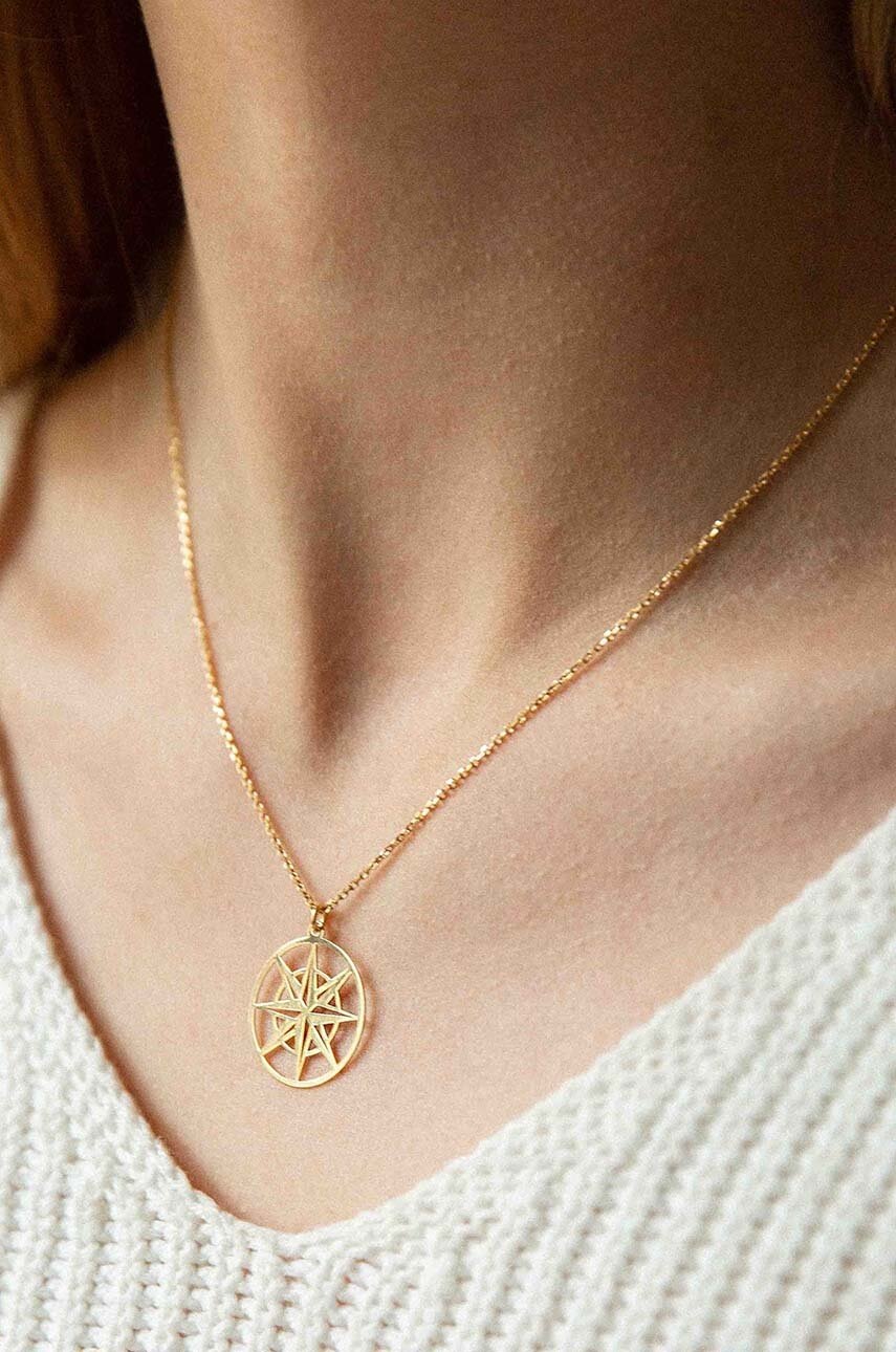 Κολιέ από επιχρυσωμένο ασήμι ANIA KRUK AZYMUT SGCNS1150Z φωτογραφία