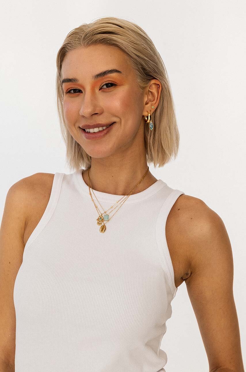 Κολιέ από επιχρυσωμένο ασήμι ANIA KRUK ARIEL SJDNS0280Z φωτογραφία