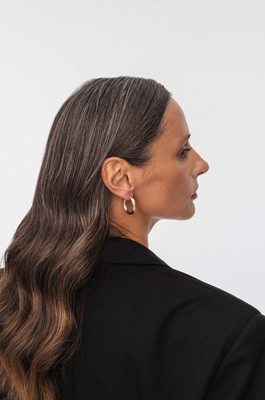 Ασημένια επιχρυσωμένα σκουλαρίκια ANIA KRUK TRENDY φωτογραφία