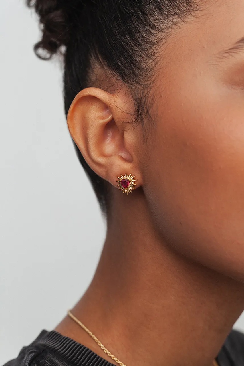 Ασημένια επιχρυσωμένα σκουλαρίκια ANIA KRUK ROMANTICA φωτογραφία