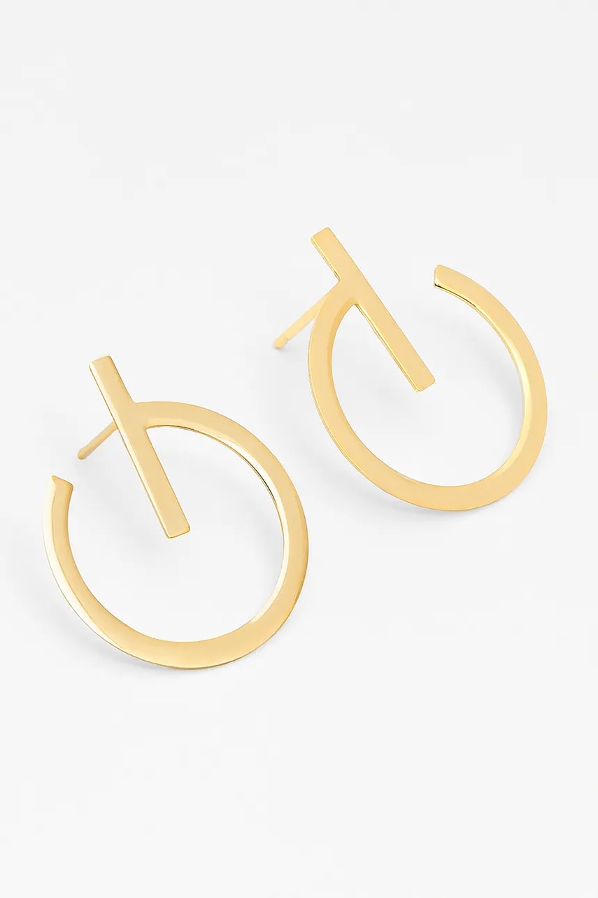 Ασημένια επιχρυσωμένα σκουλαρίκια ANIA KRUK TRENDY SLTKS3240Z φωτογραφία