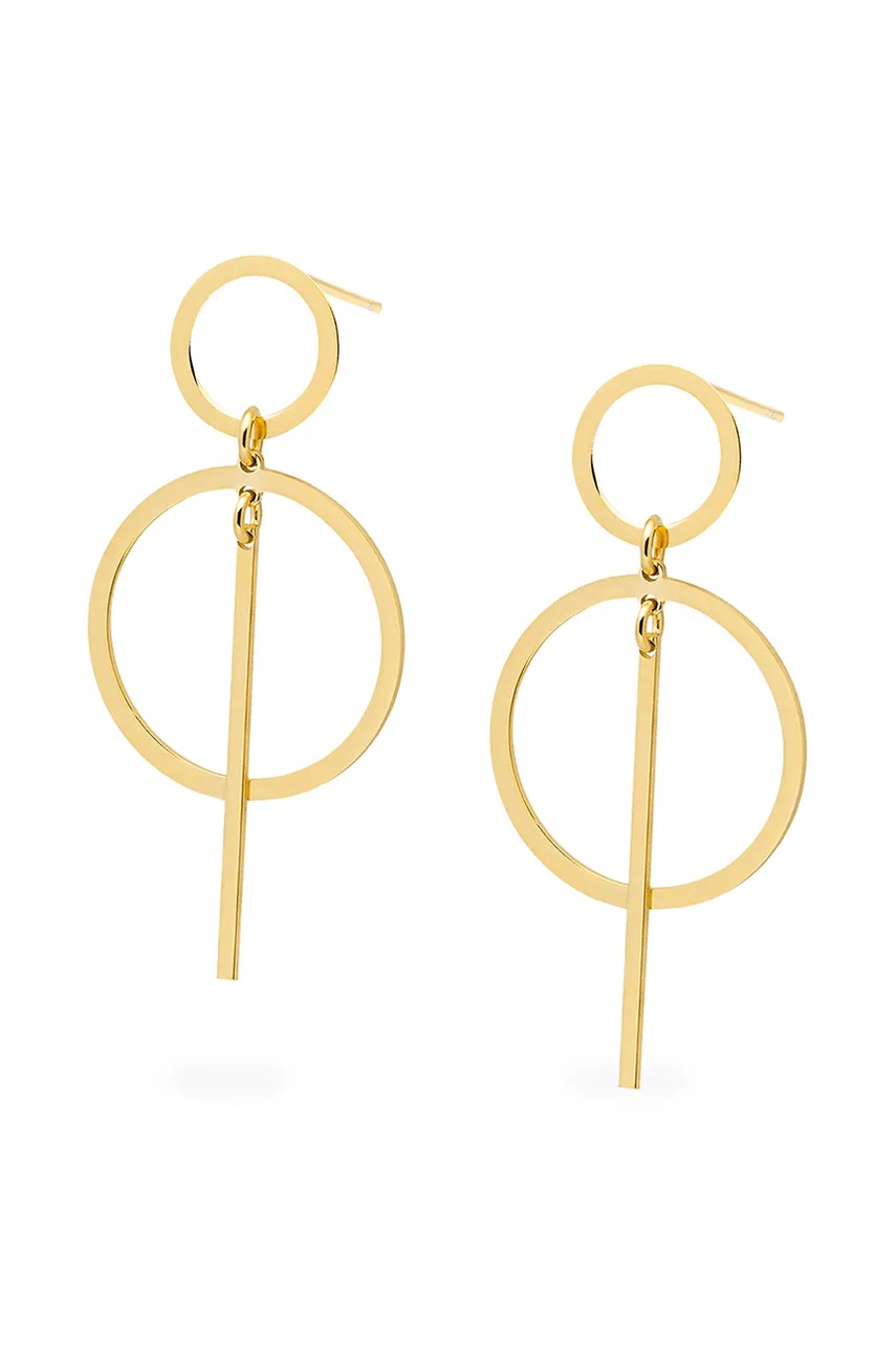 ANIA KRUK Ασημένια επιχρυσωμένα σκουλαρίκια ANIA KRUK TRENDY SLTKS3250Z