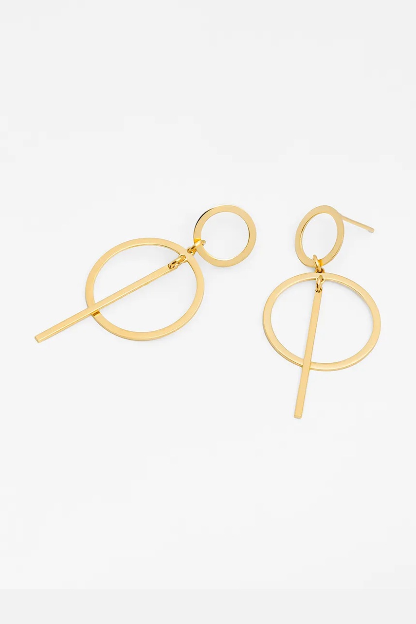 Ασημένια επιχρυσωμένα σκουλαρίκια ANIA KRUK TRENDY SLTKS3250Z φωτογραφία