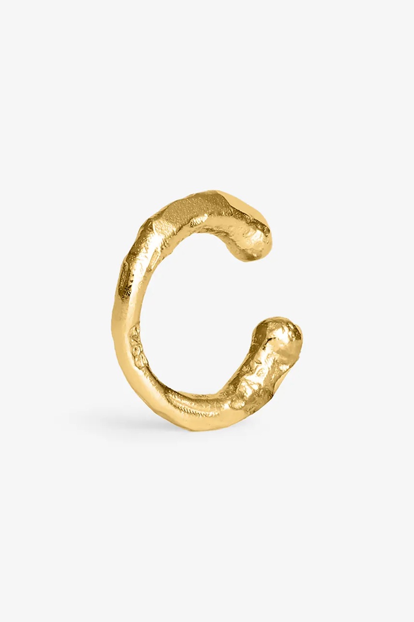 Χρυσό σκουλαρίκι-χειροπέδα ANIA KRUK VINTAGE φωτογραφία