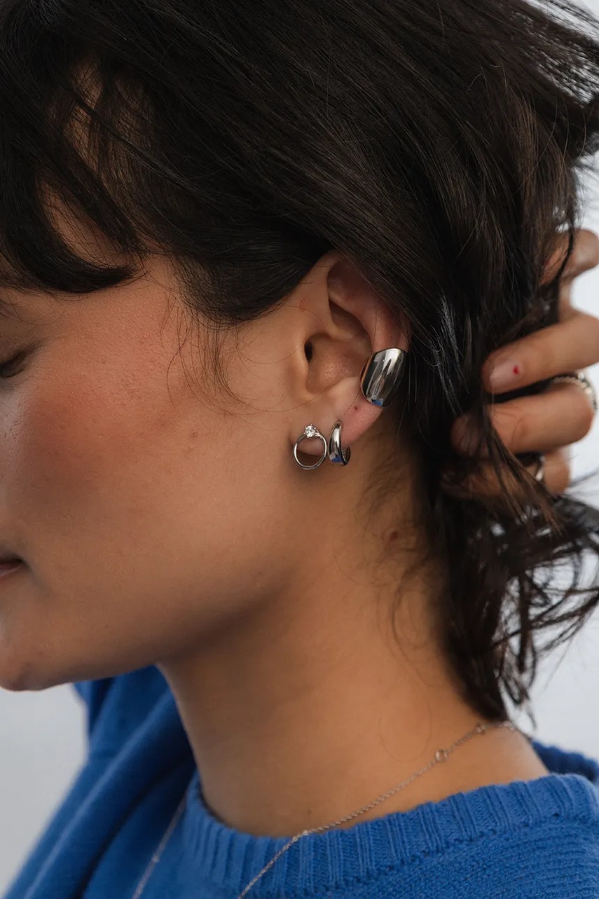 Ασημένια σκουλαρίκια ANIA KRUK GLAMOUR SJDKC0221 φωτογραφία