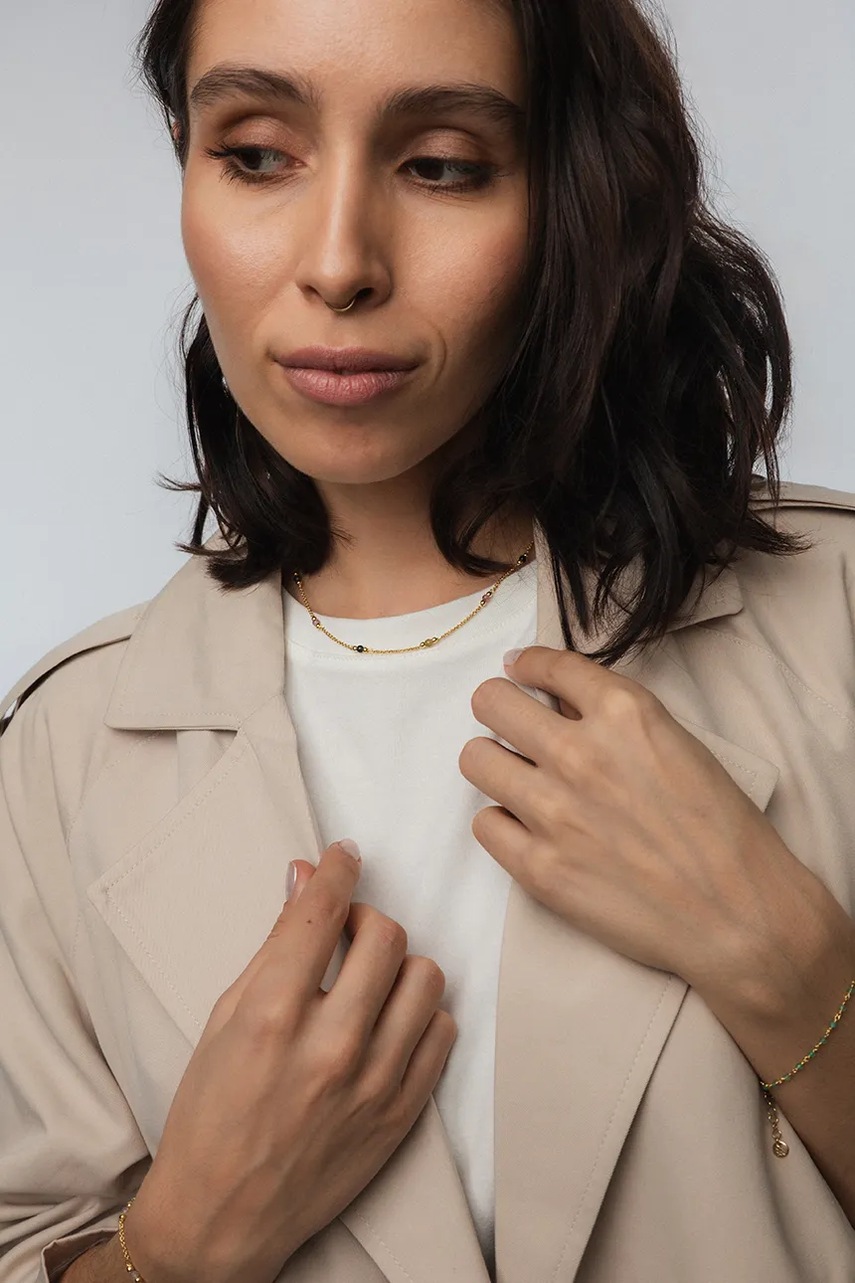 Επιχρυσωμένο ασημένιο κολιέ ANIA KRUK DUO SMINN0859Z φωτογραφία