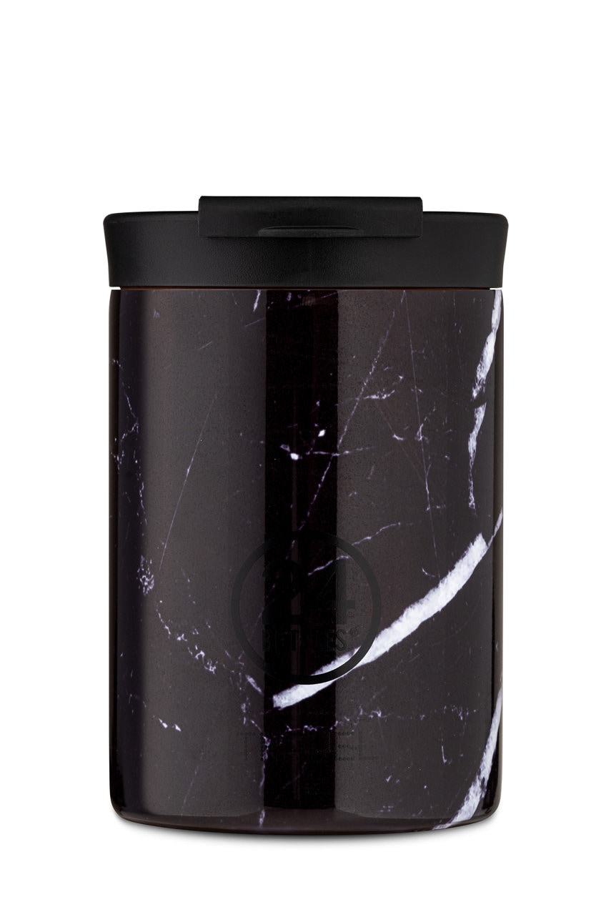 24bottles - Cana termica Travel Tumbler Black Marble 350ml