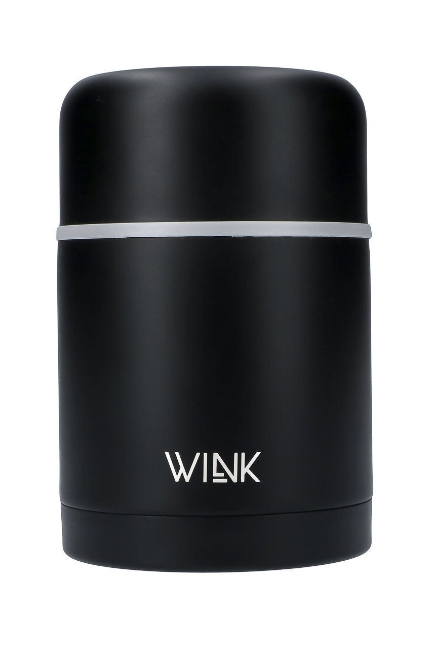Wink Bottle - Termos pentru alimente BLACK