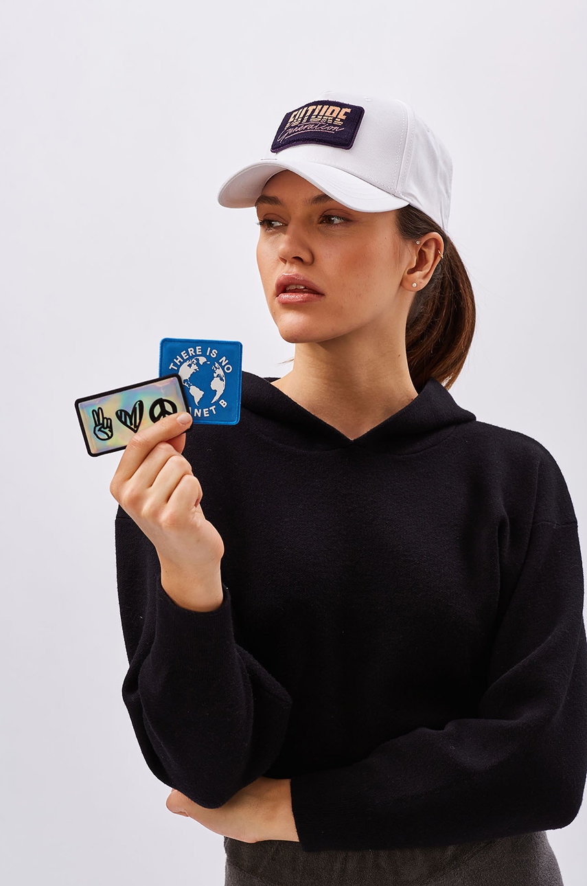

Кепка Next generation headwear колір білий з аплікацією